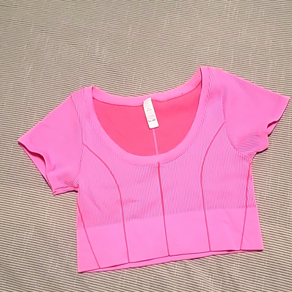 Aerie offline pink seamless corset crop top - Picture 3 of 4